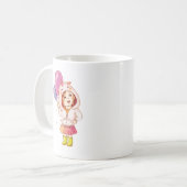 Fun Unicorn fille Anniversaire Mug (Devant gauche)