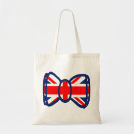 Fun Union Jack Bow Stropdas Art Tote Bag