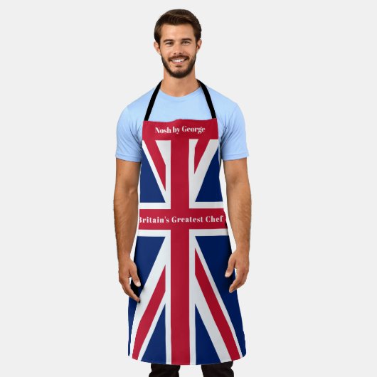 Fun Union Jack Flag Groot-Brittannië's grootste ch Schort (Gedragen)
