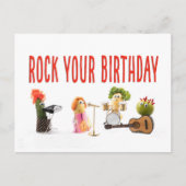 Fun unique mignon carte postale d'anniversaire pou (Devant)