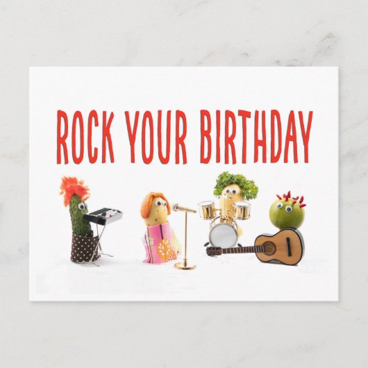 Fun unique mignon carte postale d'anniversaire pou (Devant)