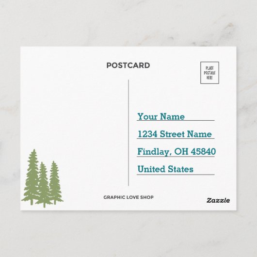 Fun Unique Specialized Camp Birthday Dank u Briefkaart (Achterkant)