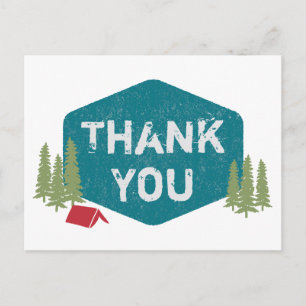 Fun Unique Specialized Camp Birthday Dank u Briefkaart