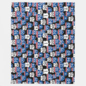 Fun US Highway Signs Random Pattern Fleece Deken (Voorkant)