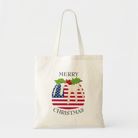 Fun USA Kerstmis Tote Bag (Voorkant)