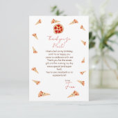 Fun Verjaardagsfeestje Bedankkaart (Staand voorkant)