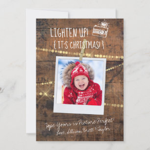 Fun verlicht de Kaart voor kerstfeestdagen met fot