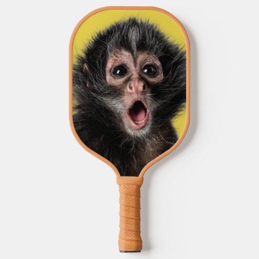 Fun verraste aap met twee uitdrukkingen pickleball paddle (Voorkant)