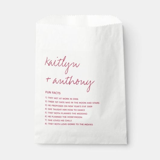 Fun vertelt over de moderne Passen getrouwd Bedankzakje (Voorkant)