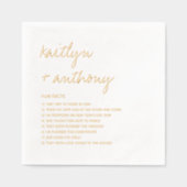 Fun vertelt over de moderne Passen getrouwd Folie Servetten (Voorkant)