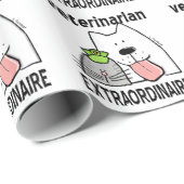 Fun Veterinarian Extraordinaire Cadeaupapier (Rol Hoek)