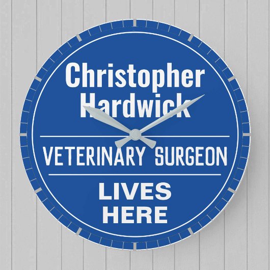 Fun Veterinary Surgeon Wall Plaque Style Grote Klok