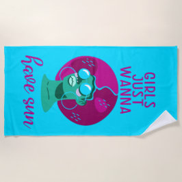 Fun Vibrant Colorful Summer Strandlaken