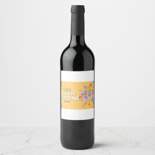 Fun Vigor Wine Bottle Wijn Etiket (Voorkant)