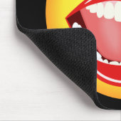 Fun Visage amusant Jaune Mousepad Tapis de souris (Coin)