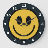 Fun visage Hippie horloge murale (Recto)
