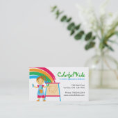 Fun Visitekaartjes voor kinderopvang (Staand voorkant)