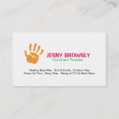 Fun Visitekaartjes voor kinderopvang (Achterkant)