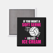 Fun Volleyball als je een zachte serve wilt, haal Magneet (Voorkant / Achterkant)