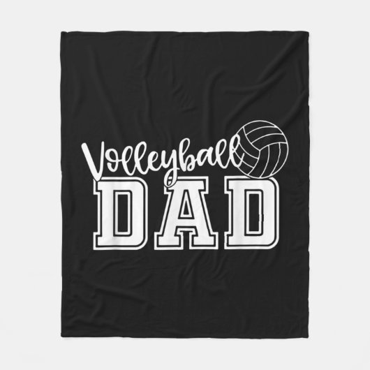 Fun Volleyball Dad Volleyball Father Player Lover Fleece Deken (Voorkant)