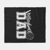 Fun Volleyball Dad Volleyball Father Player Lover Fleece Deken (Voorkant (Horizontaal))