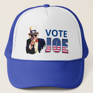 Fun "Vote Joe Biden" als oom Sam Trucker Pet