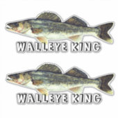 Fun Walleye King Sticker (Voorkant)