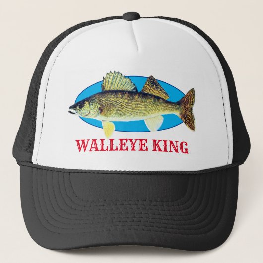Fun "Walleye King" Trucker Pet (Voorkant)