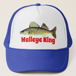 Fun "Walleye King" Trucker Pet