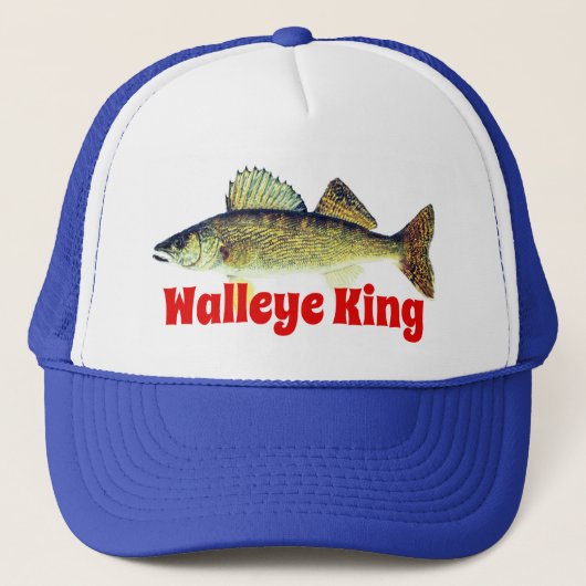 Fun "Walleye King" Trucker Pet (Voorkant)