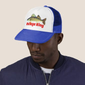 Fun "Walleye King" Trucker Pet (In situ)