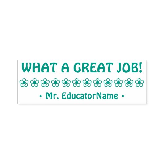 Fun "WAT EEN GROTE TAAK!" Educator Rubber Stamp Zelfinktende Stempel (Design)