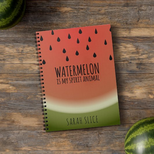 Fun Watermelon Is My Spirit Animal Fruity Carnet