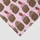 Fun Waterverf Chocolade Cupcakes Gift Tissuepapier (Detail)