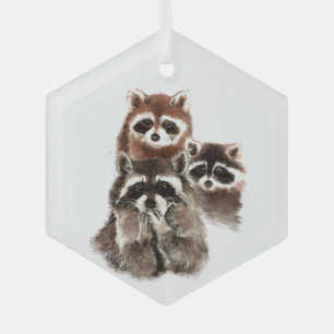 Fun Waterverf Fun Family Friend Animal Art Glas Ornament