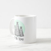 Fun We Three Kings Pun Christmas Tree mug (Devant gauche)