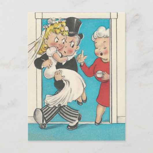 Fun Wedding Card Briefkaart (Voorkant)