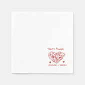 Fun Wedding ,Whimsical Font & Italian Vibes Servet (Voorkant)