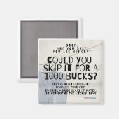 Fun Weight Loss Diet Magnet Magneet (Voorkant / Achterkant)