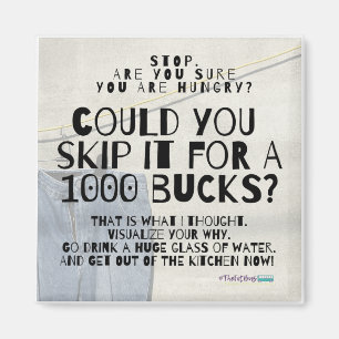 Fun Weight Loss Diet Magnet Magneet