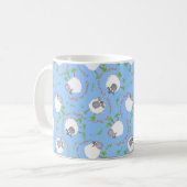 Fun Welsh Sheep Custom Coffee Mok (Voorkant links)