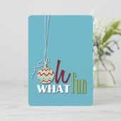 Fun Whimsical Christmas Party Invitation (Debout devant)