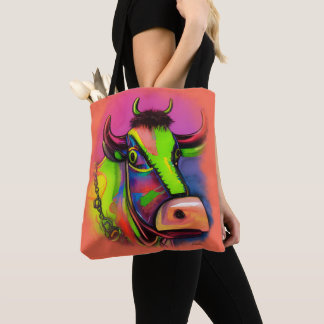Fun Whimsical Colorful Art Koe Tas