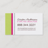 Fun Whimsical Cupcake Bakery Visitekaartjes (Achterkant)
