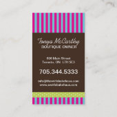 Fun Whimsical Macarons Visitekaartjes (Achterkant)