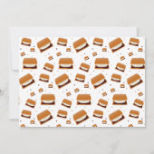 Fun White Brown S'more Pattern Kind Birthday Kaart (Achterkant)