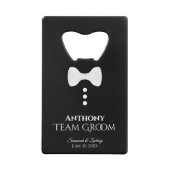 Fun White Cravate Tuxedo Team Groom Mariage (Dos)