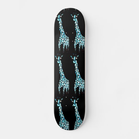 Fun Wild Animal Abstracte Giraffe Art Skateboard (Voorkant)