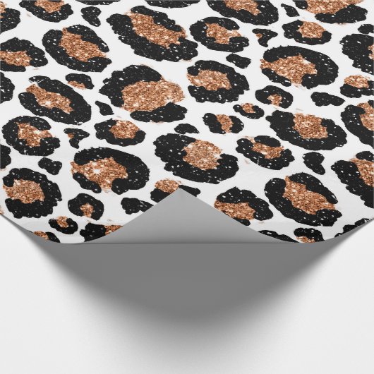 Fun Wild Cheetah Pattern Oerwoud Verjaardagsfeestj Cadeaupapier (Hoek)