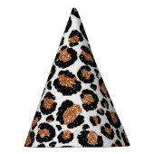 Fun Wild Cheetah Pattern Oerwoud Verjaardagsfeestj Feesthoedjes (Rechts)